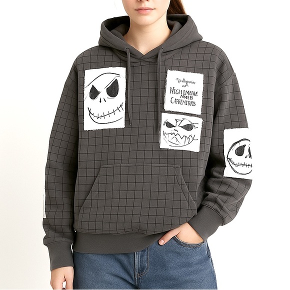 Nightmare Before Christmas Pullover Hoodie Large Jack Skellington Disney Parks - Picture 1 of 11